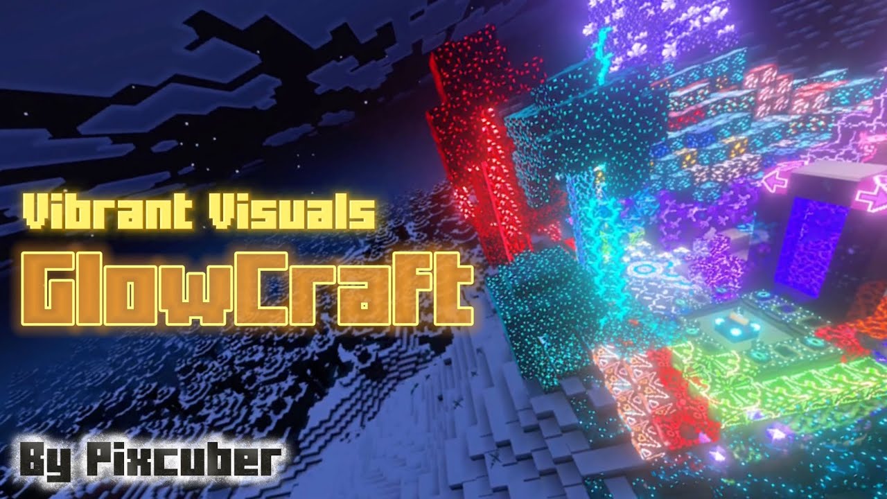 GlowCraft Shader V1.5 SHOWCASE (Vibrant Visuals PBR) By Pixcuber