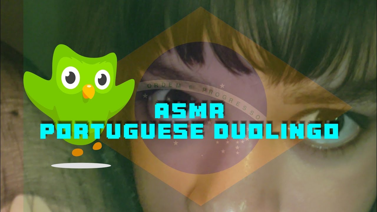 ASMR Learning Brazilian Portuguese on Duolingo 