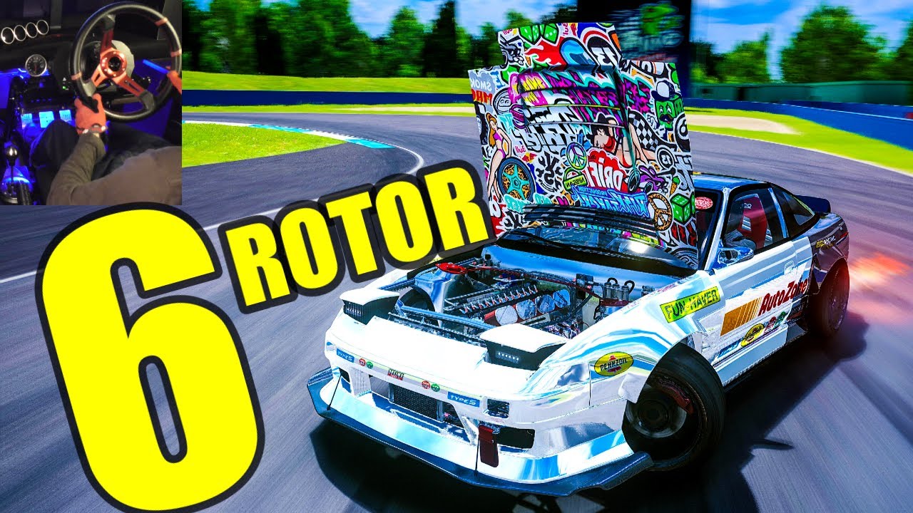 6 Rotor Nissan 240SX Drifting!! | Assetto Corsa