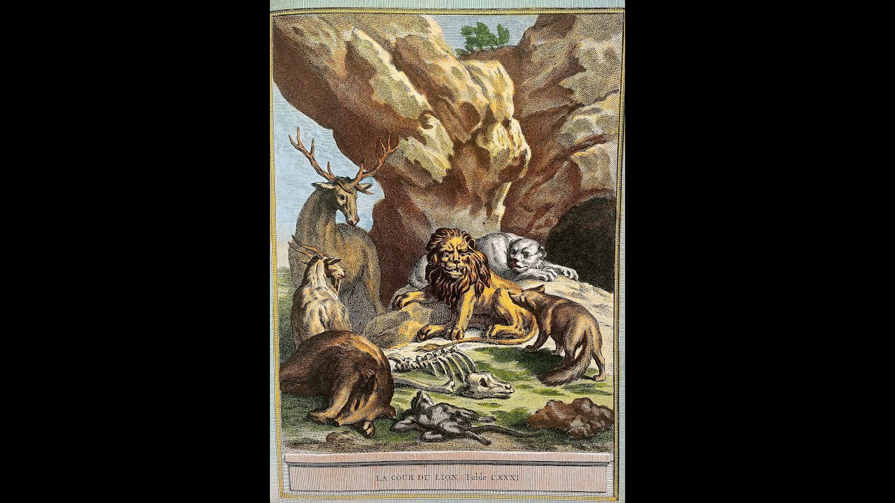 La Cour du Lion - Livre VII, Fable 6 de Jean de LA FONTAINE par Thierry PETEAU