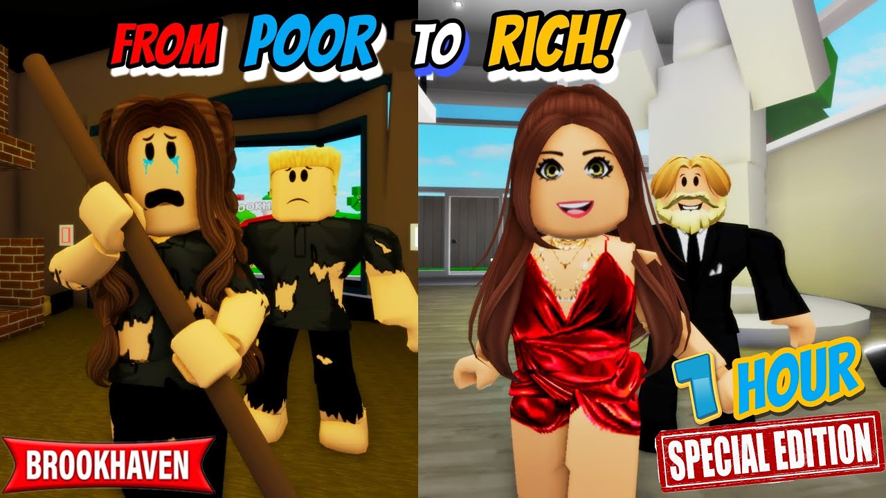 ОТ БЕДНЫХ К БОГАТЫМ...!!! || ROBLOX BROOKHEAVEN 🏡RP || СПЕЦИАЛЬНЫЙ ВЫПУСК НА ОДИН ЧАС CoxoSparkle2