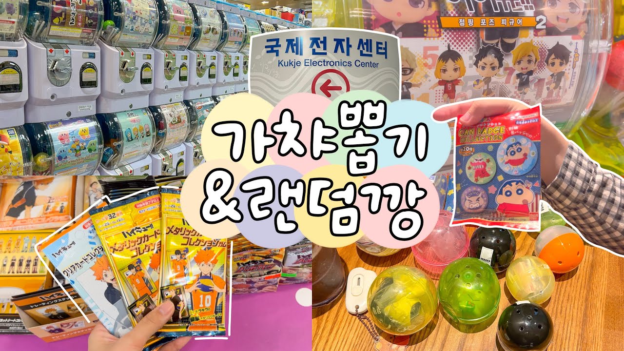 취향도 정반대, 결과도 정반대⭐️ 희비 엇갈리는 동생과의 국제전자상가 가챠뽑기(feat. 하이큐 굿즈깡)