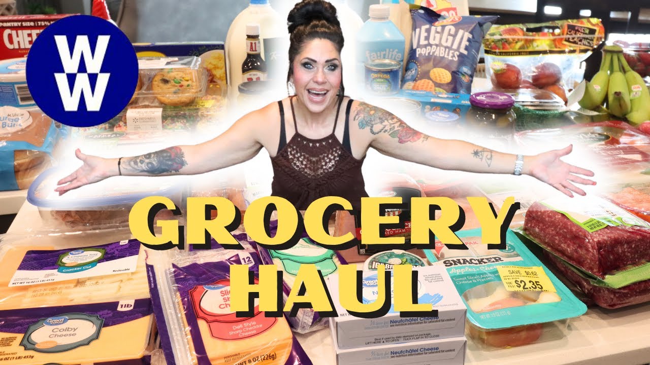 *HUGE* WEEKLY GROCERY HAUL FROM WALMART!! WEIGHT WATCHERS POINTS INCLUDED!