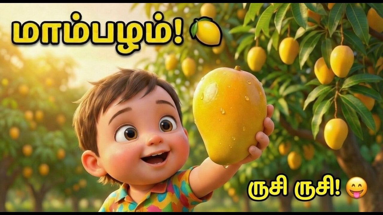 மாம்பழமாம் மாம்பழம் | தங்கநிற மாம்பழம் | பங்குபோட்டு தின்னலாம்