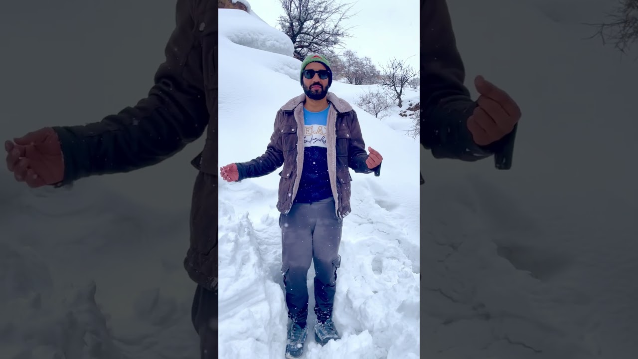 Paghman kabul 🇦🇫❄️ heavy snow here 