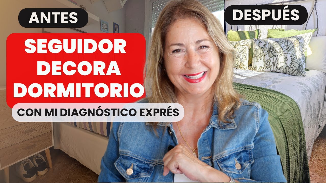 Antes y después de un dormitorio ¡Increíble cambio en casa de pueblo!