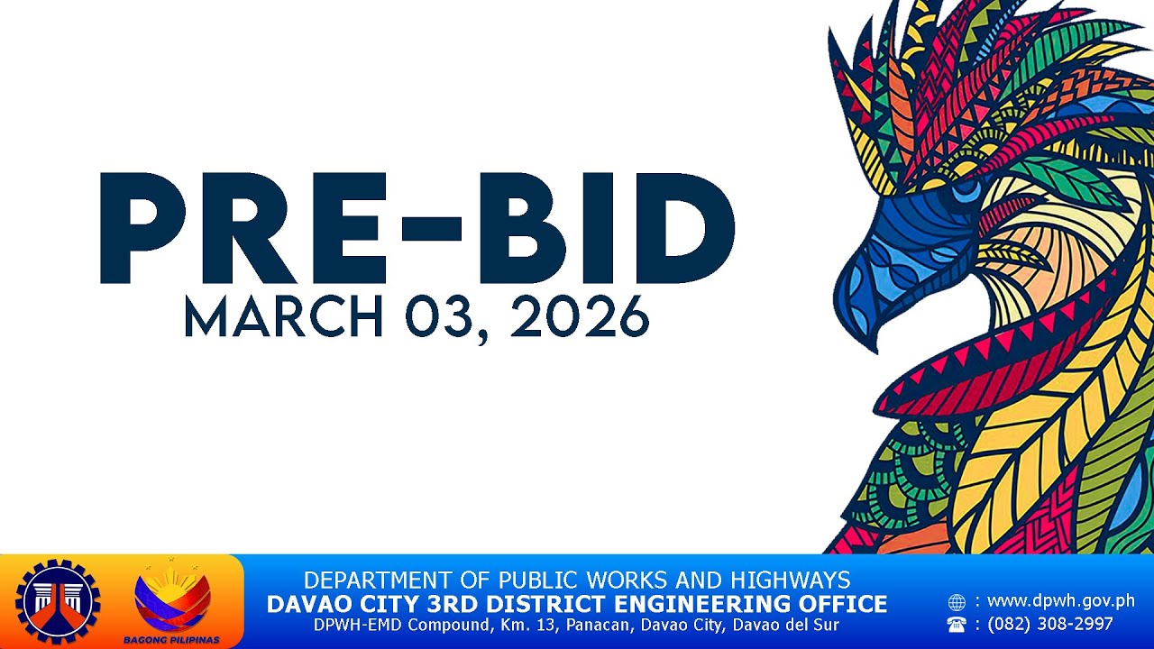 Procurement Livestream for DPWH Davao City 3rd DEO on March 03, 2026