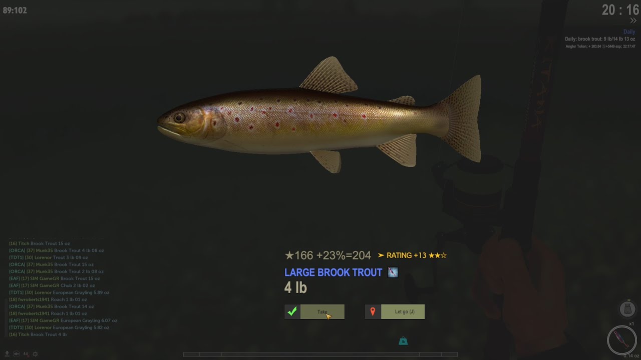 Fisher Online - Brook Trout Daily Quest - Poland