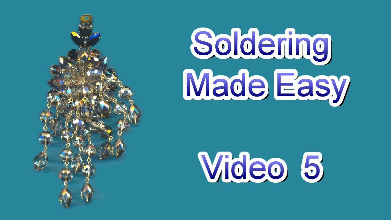 How to Solder Jewelry Video 5 - Beaded Earrings