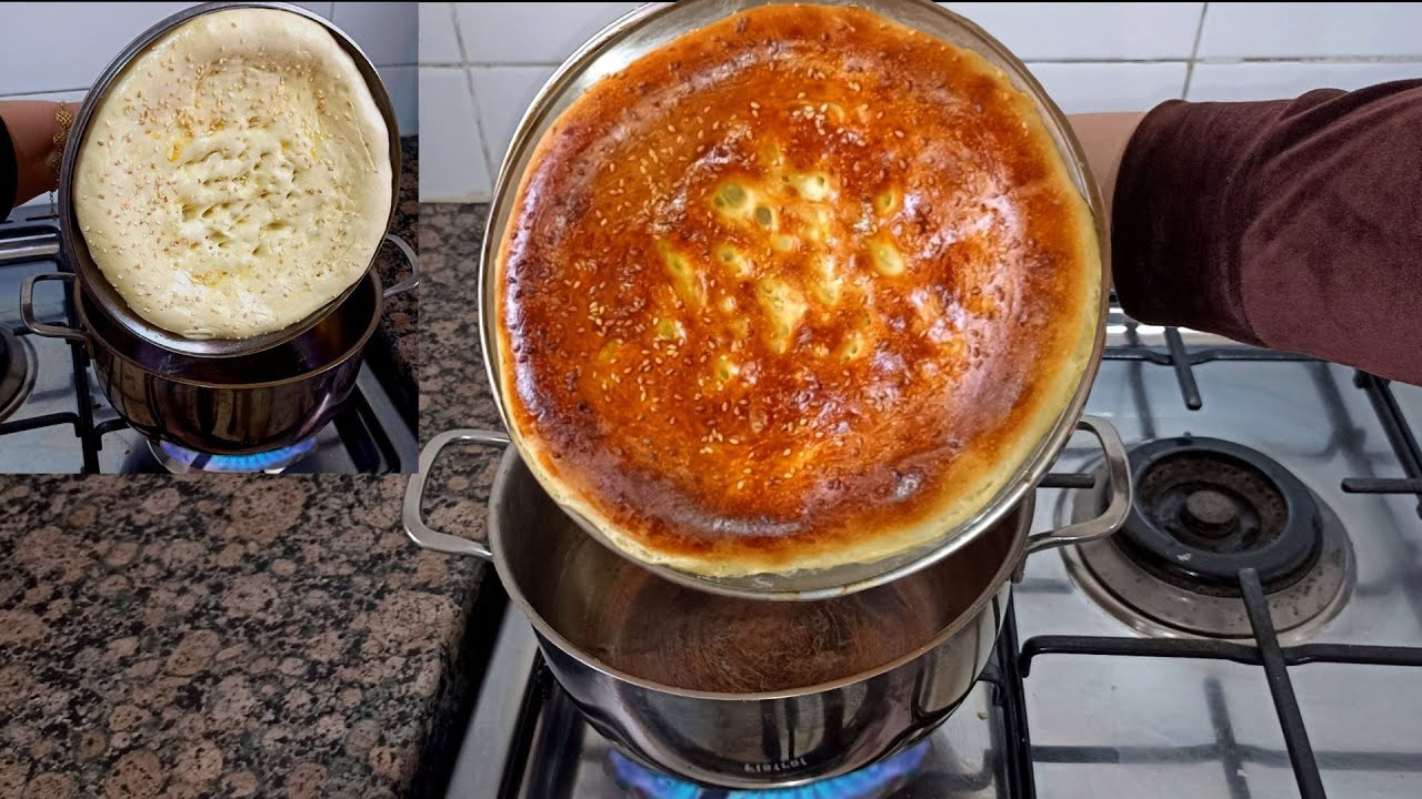 أحسن من خبز المخابز  ! خبز غطاء الطنجرة بدون دقيق أبيض ولافرن  ولا اختمار بطريقة لاتصدق