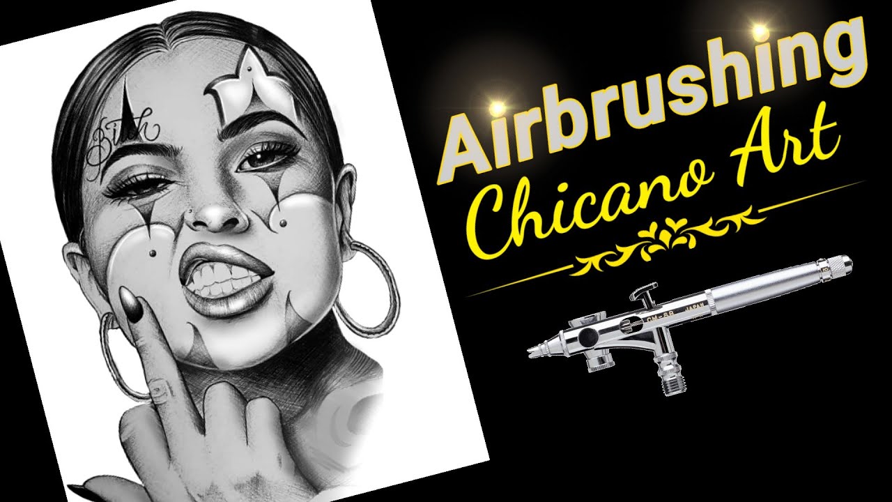 Airbrushing chicano Art on a big scale