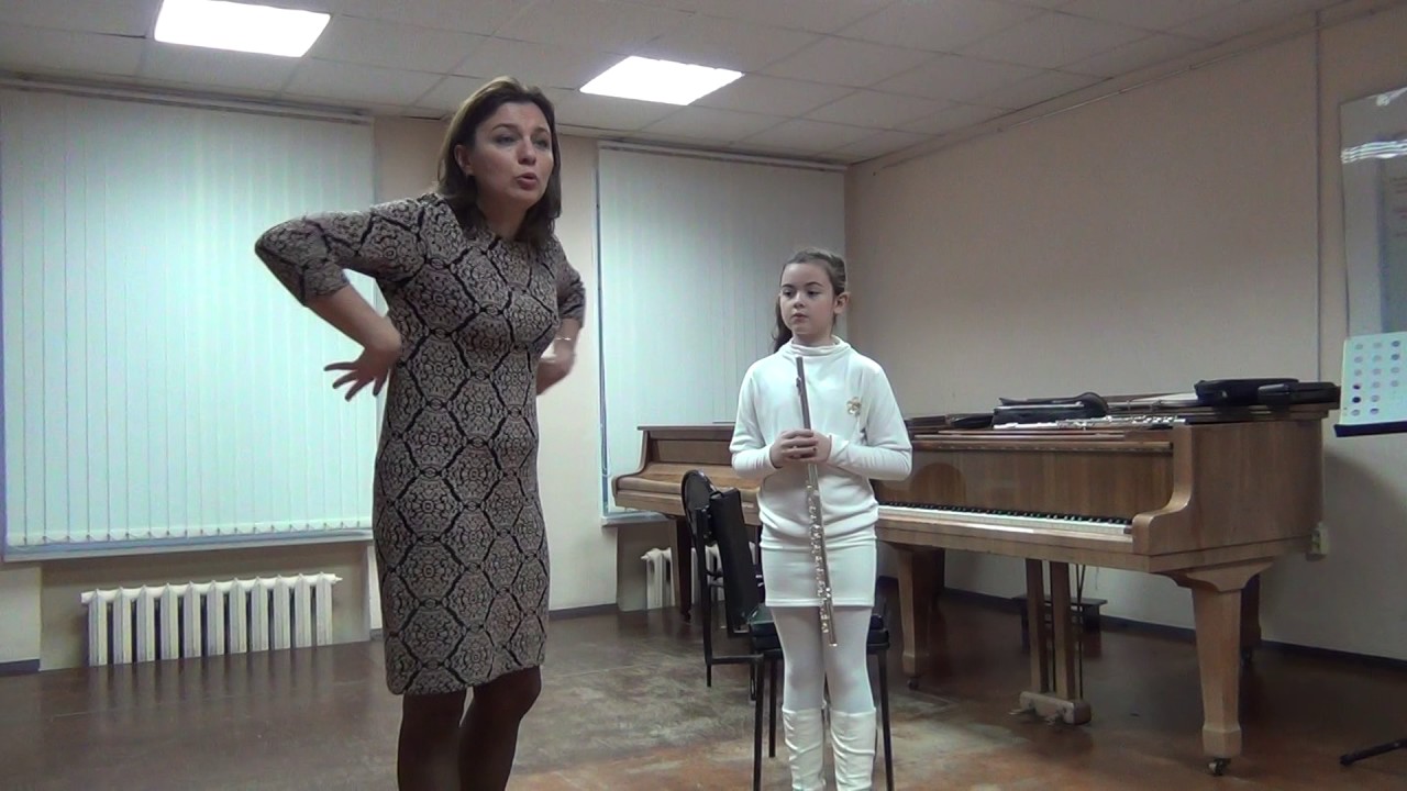Master-class of Ella Dolzhikova flute Мастер-класс Эллы Должиковой флейта