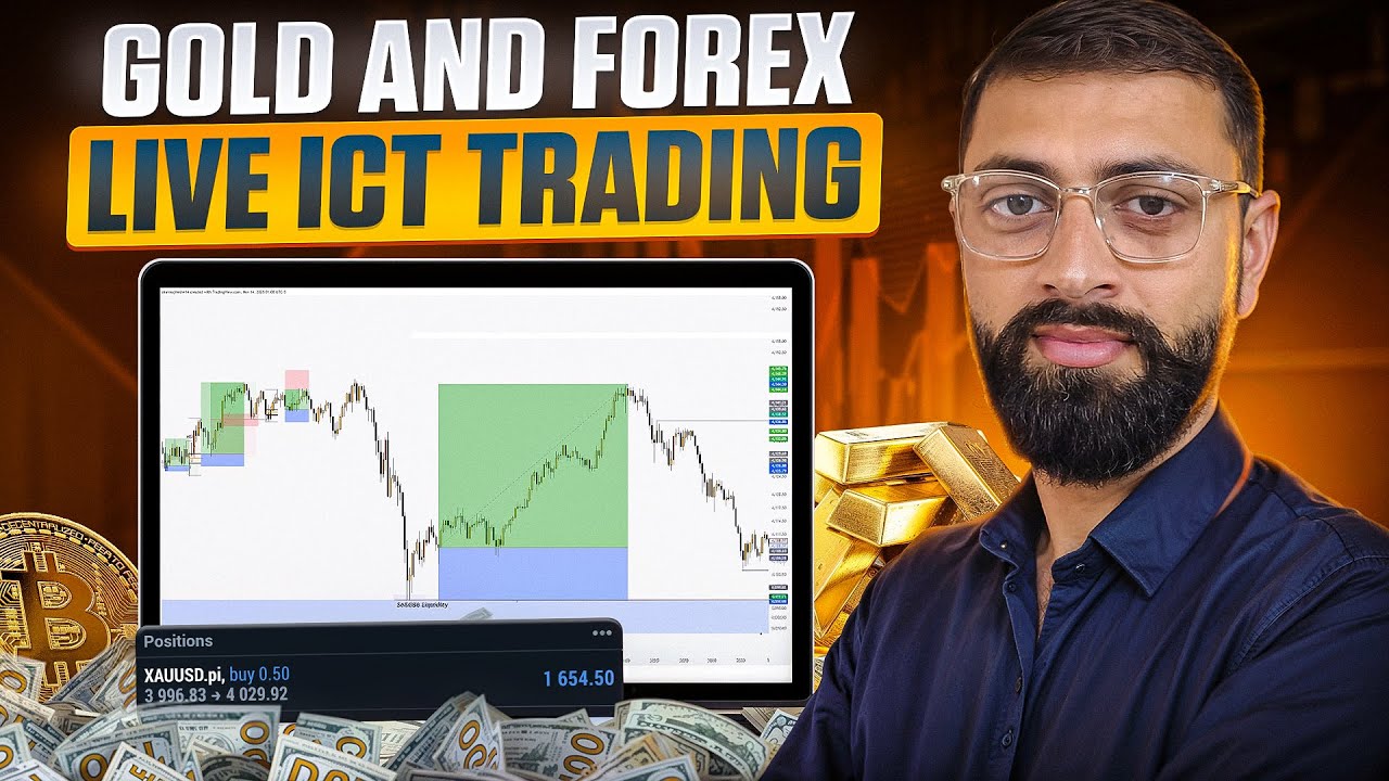 ICT Trading Live Session &ndash; Catching Real-Time Liquidity Grabs & Smart Money Moves Day 71