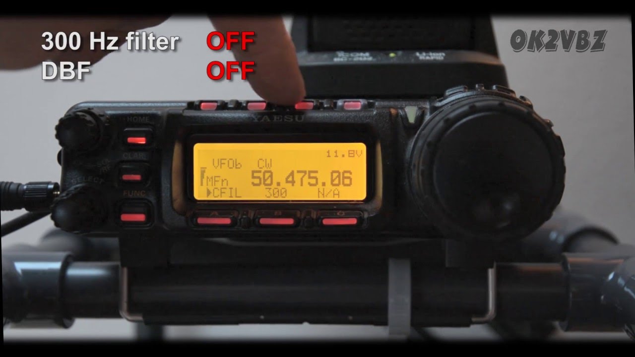 YAESU FT-857D 300Hz Collins CW filter and DSP-2