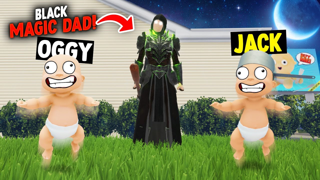 👶OGGY THE BABY VS BLACK MAGIC DADDY!!! - (Who's Your Daddy? ft.Oggy)