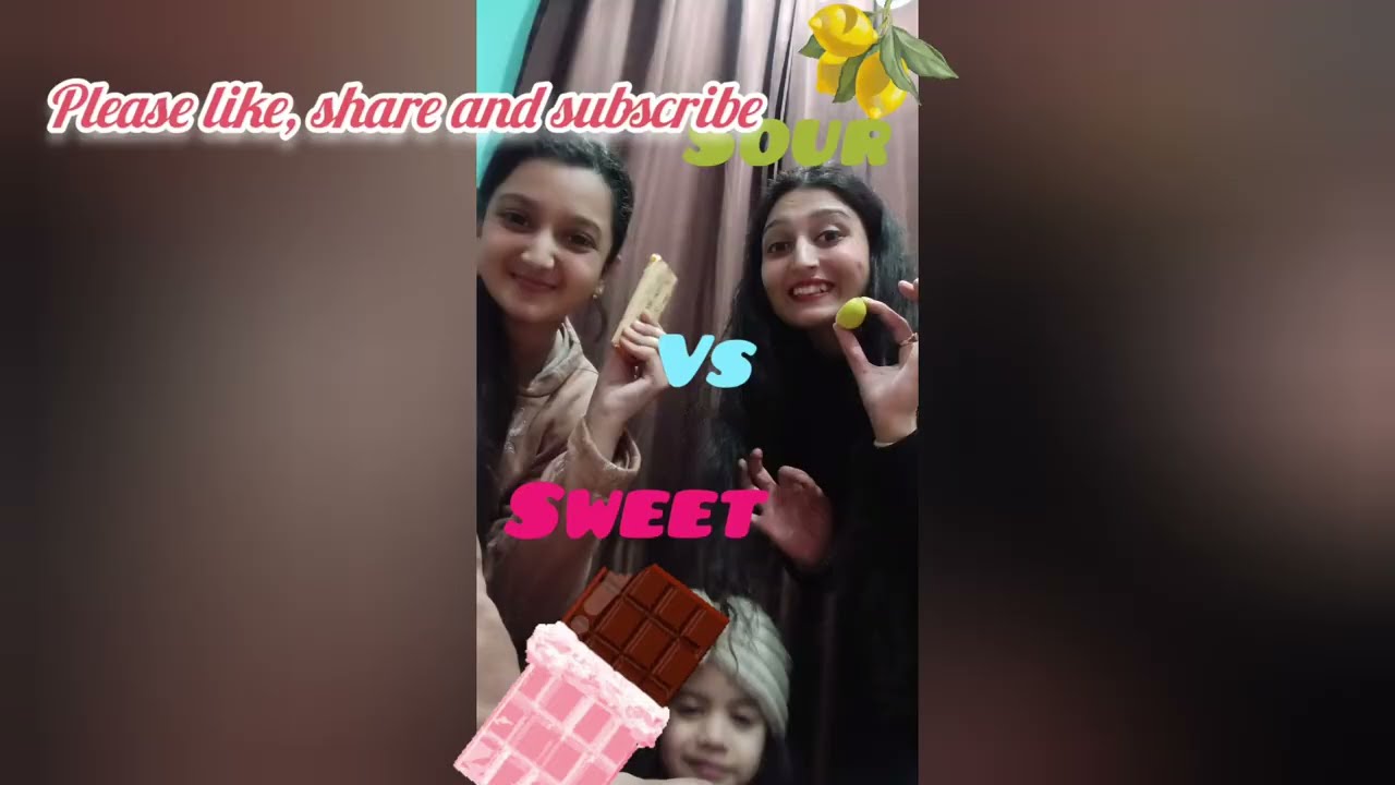 Sweet vs sour challenge