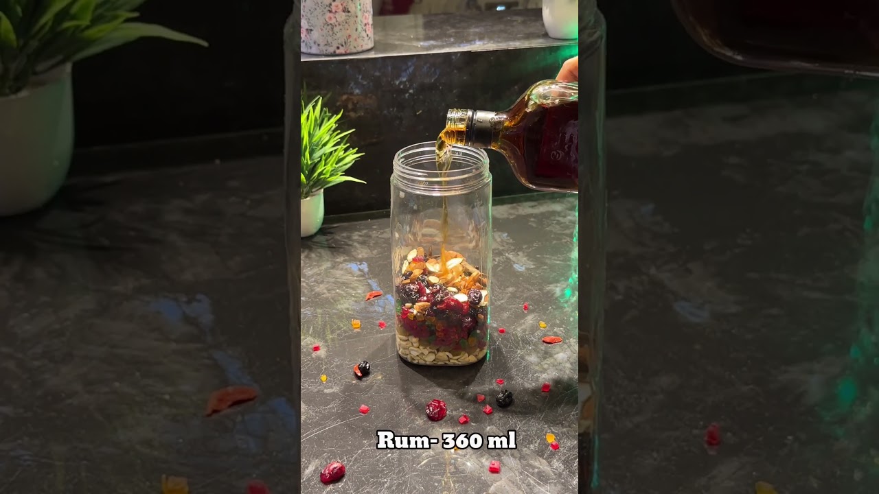 Lets Soak Dry Fruits for Christmas Special Rum Cake | Part 1 of Christmas Cake #shorts #hungerplans