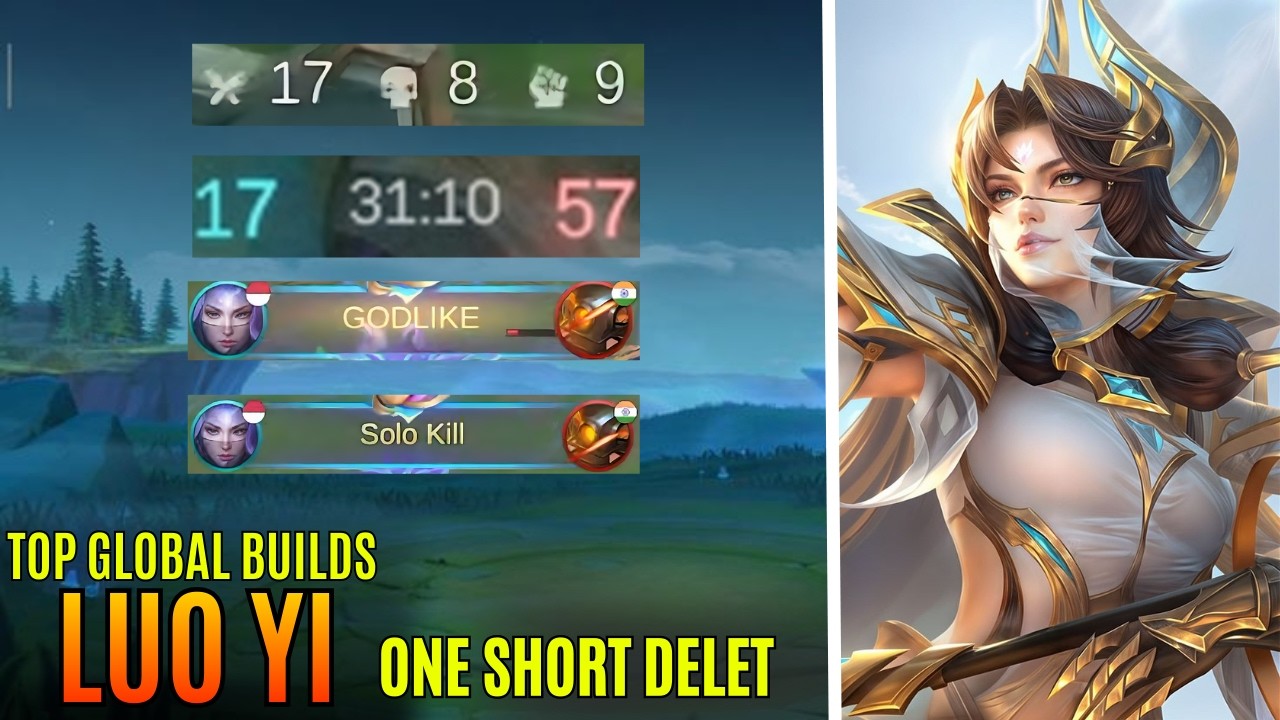 I DON'T KNOW DARK SYSTEM OR HARD MATCH FOR LUO YI ? | MLBB | #mobilelegends #mlbb