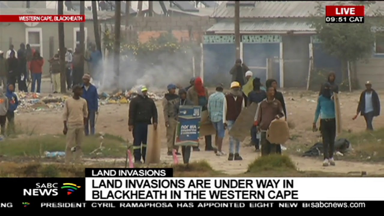 Land invasions | People occupy terrain in the Western Cape