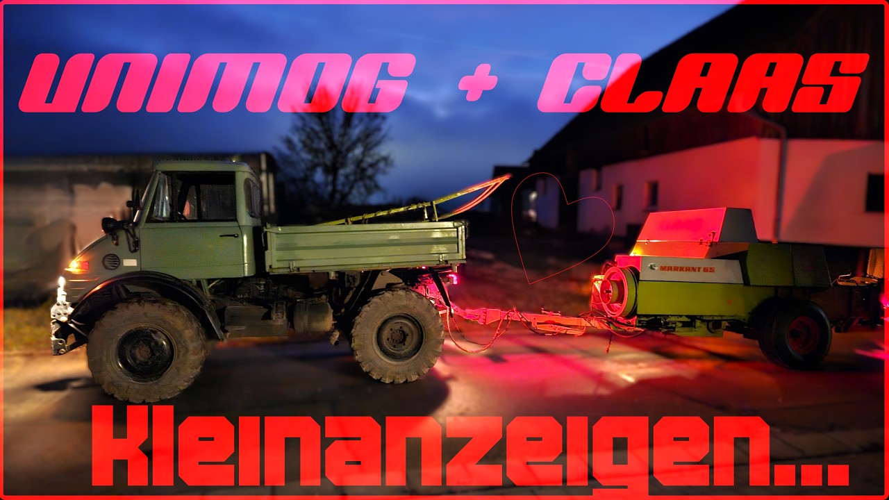 GR&Ouml;&szlig;TE HD-Ballenpresse von CLAAS gekauft? Mit UNIMOG 406 abholen!