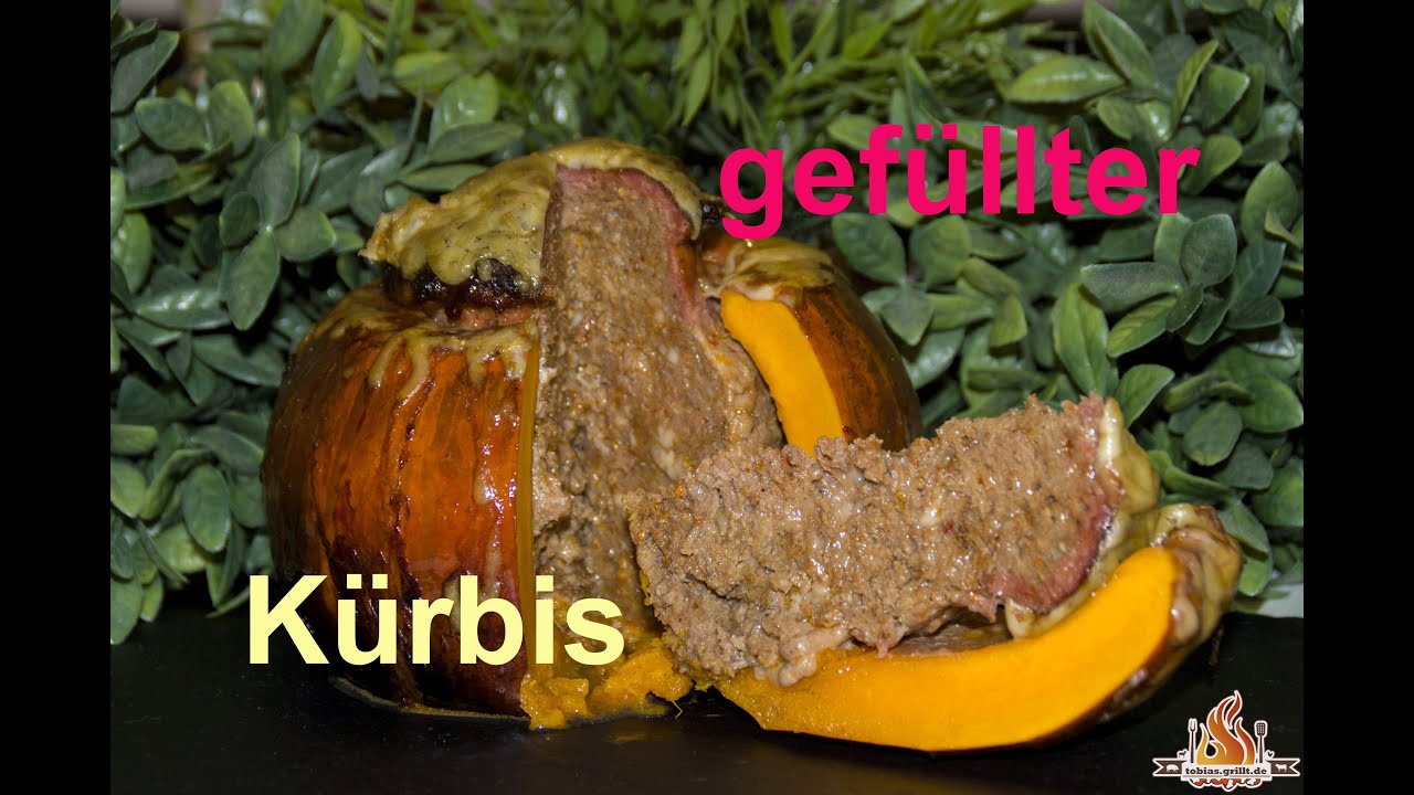 Gefüllter Hokkaido Kürbis vom BBQ Pellet Smoker Grill Stuffed Pumpkin Halloween - tobias.grillt.de
