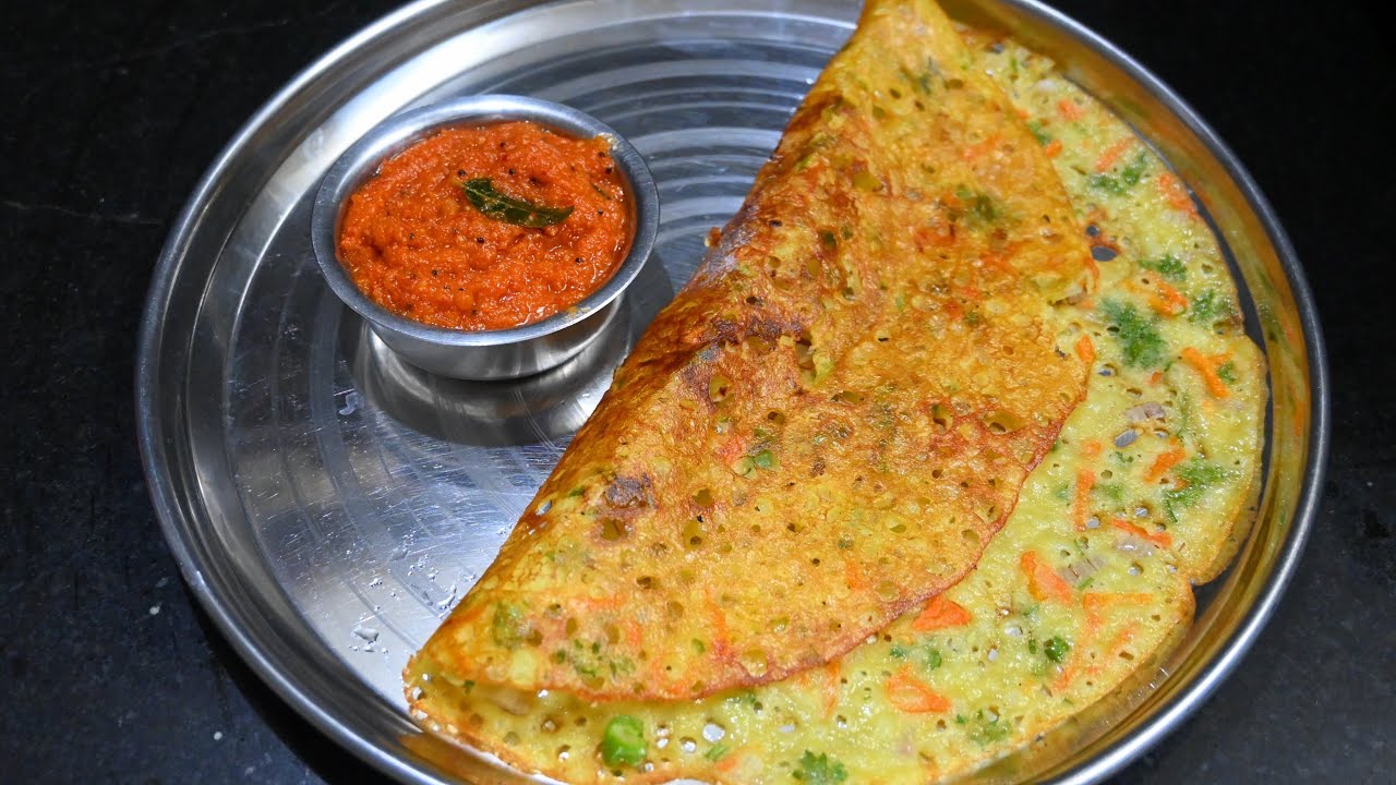 மொறு மொறுன்னு உடனடி அரிசி மாவு தோசையும், சுவையான தக்காளி சட்னியும் | crispy Dosa & Tomato chutney.