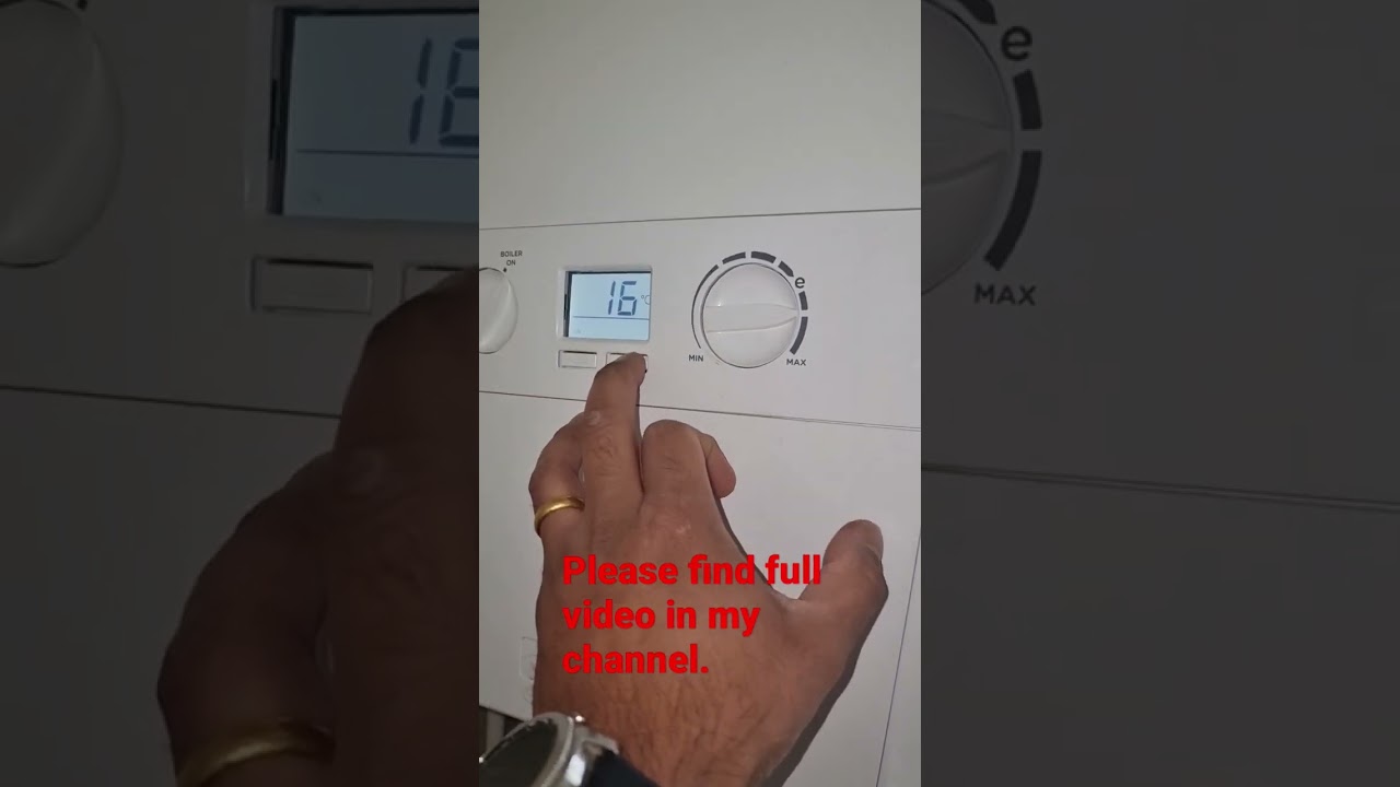 FD error code in ideal logic boiler.