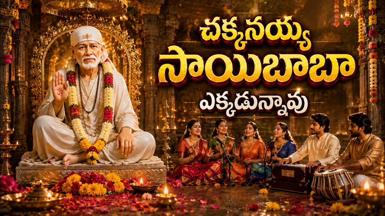 Chakanayya Sai Baba Song || Best Ever Sai Baba Song || Bajana Patalu Telugu || Hindu Bhajan Music