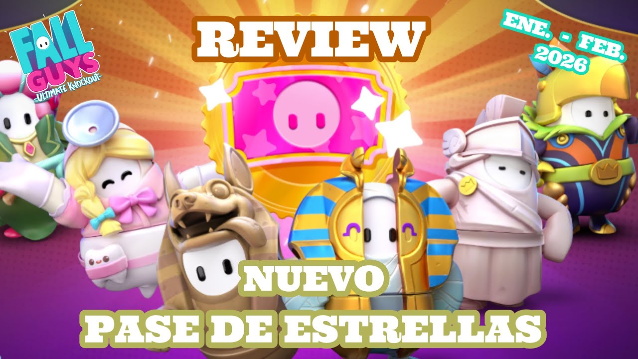 FELIZ AÑO NUEVO | NUEVO PASE DE ESTRELLAS | REVIEW | ENERO - FEBRERO 2026 | FALL GUYS