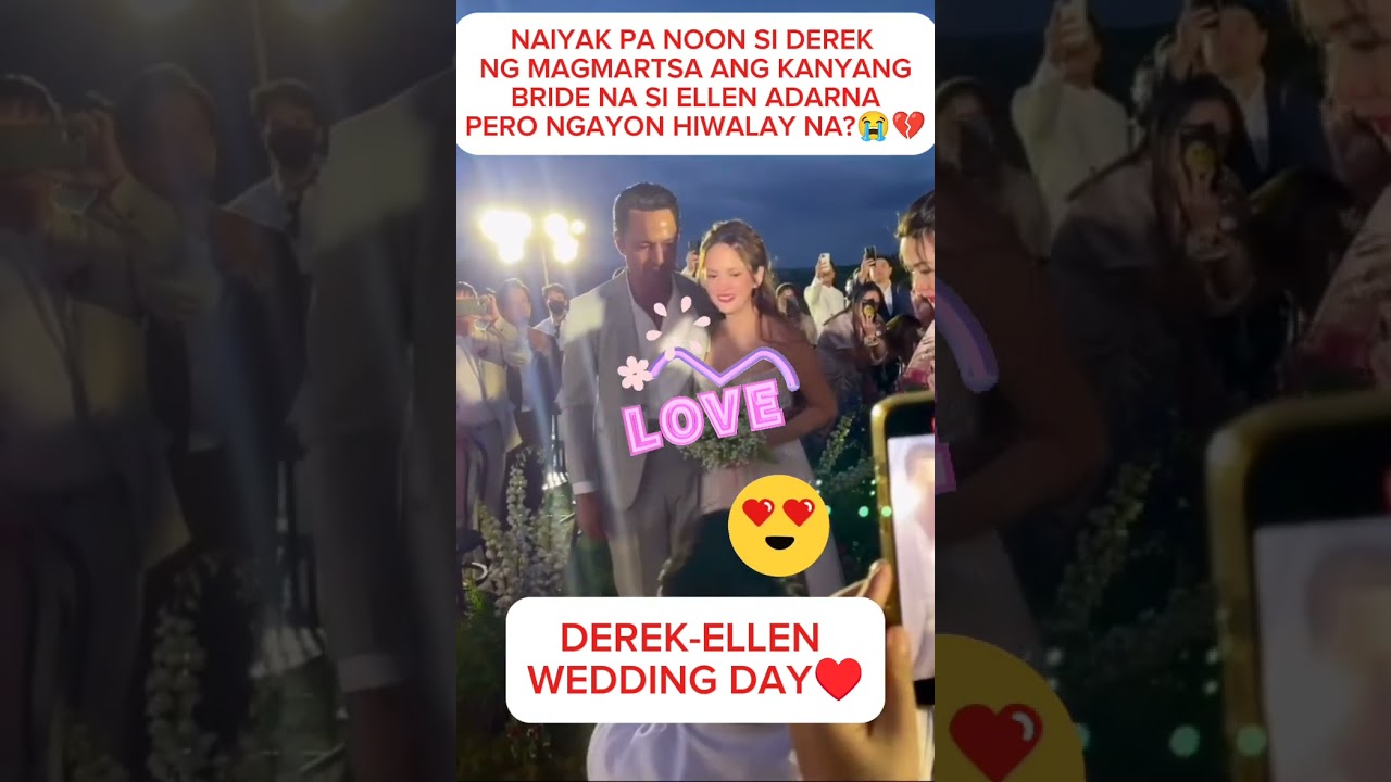 ELEN ADARNA-DEREK RAMSAY: #WEDDING DAY TEARS OF JOY AND LOVE. #wedding #trending #breakup #shorts