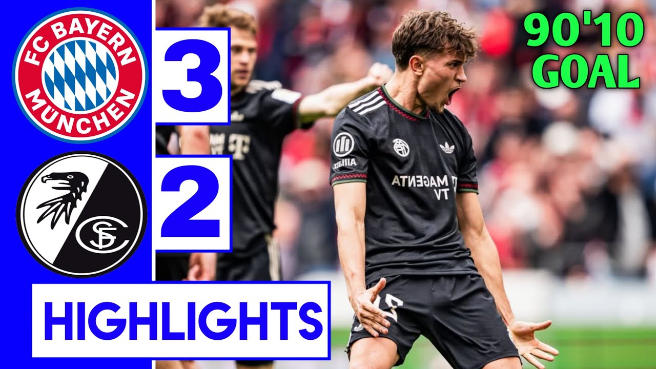 Bayern Munich vs Freiburg 3-2 Highlights & All Goals | Bundesliga 2026