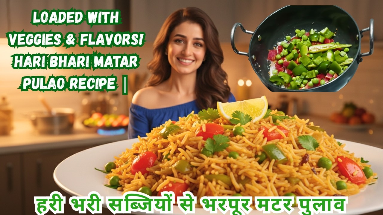 Sirf 10 Minute mein Shadi wala Veg Matar Pulao Ghar par | Best Pulao Recipe | झटपट बनने वाला पुलाव