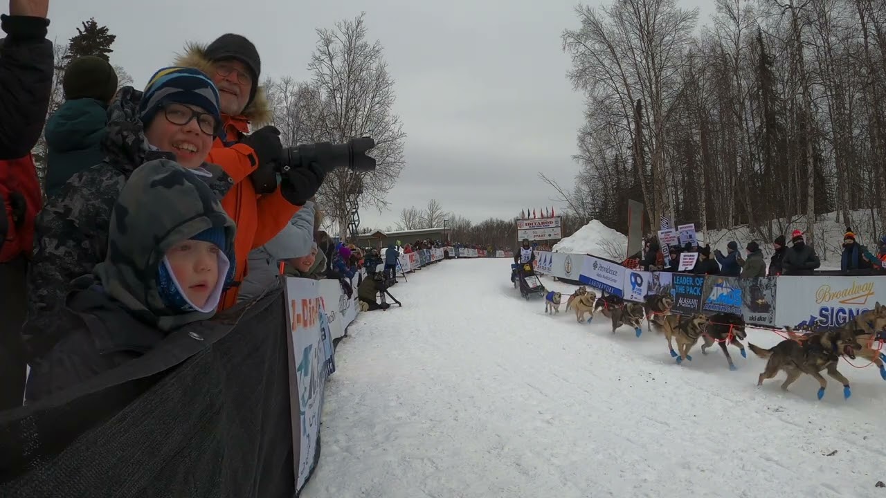 Iditarod 2024 - Official restart in Willow, Alaska
