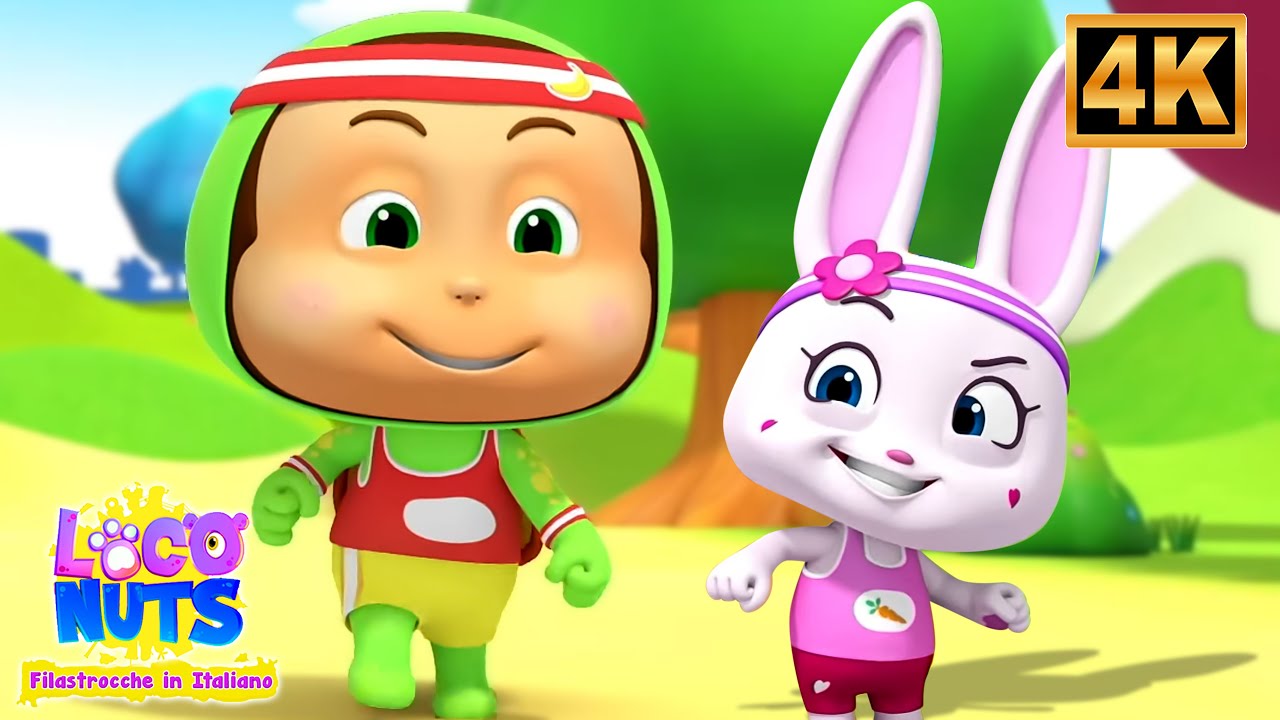 La Lepre E La Tartaruga | Di Più Fiabe Animate per I Bambini Delle Scuole - Loconuts