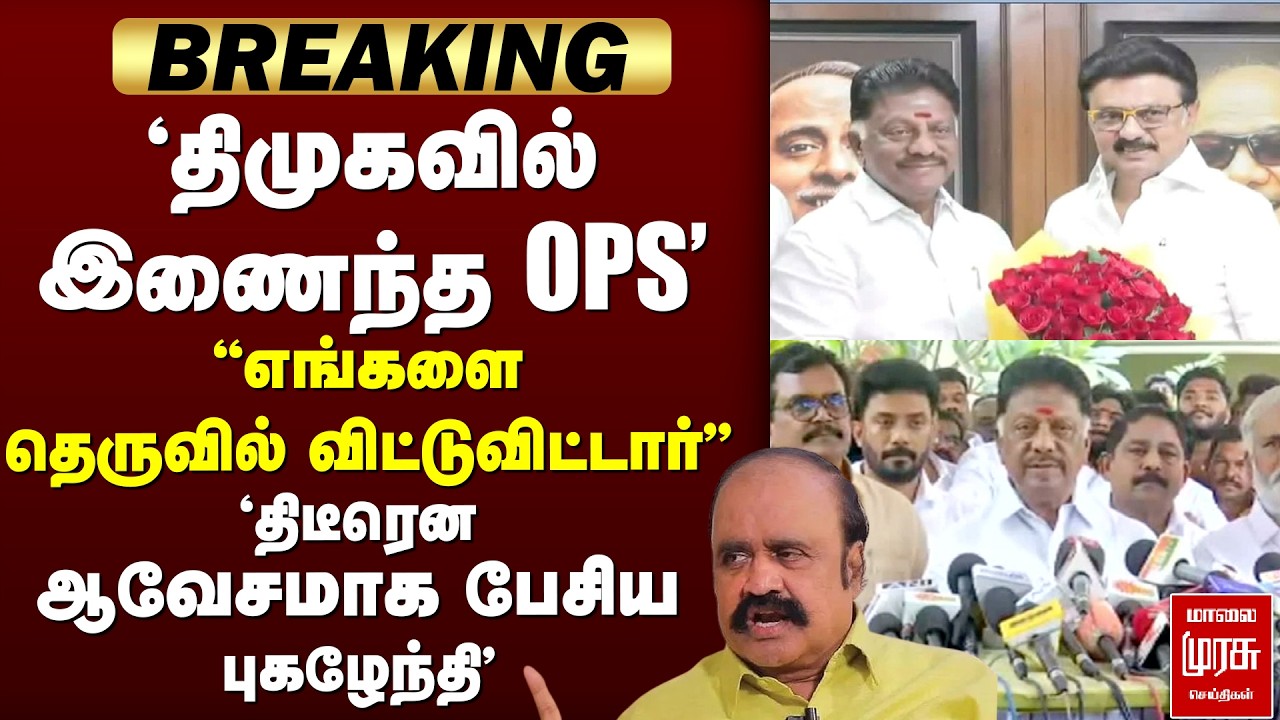 🔴 BREAKING : 'DMKவில் OPS..!'திடீரென ஆவேசமான புகழேந்தி' | DMK | OPS | Chennai | Election news