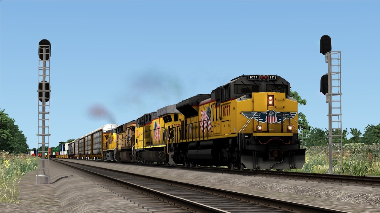 TSC: Union Pacific 8777 leads a high priority Z train through the Heartland