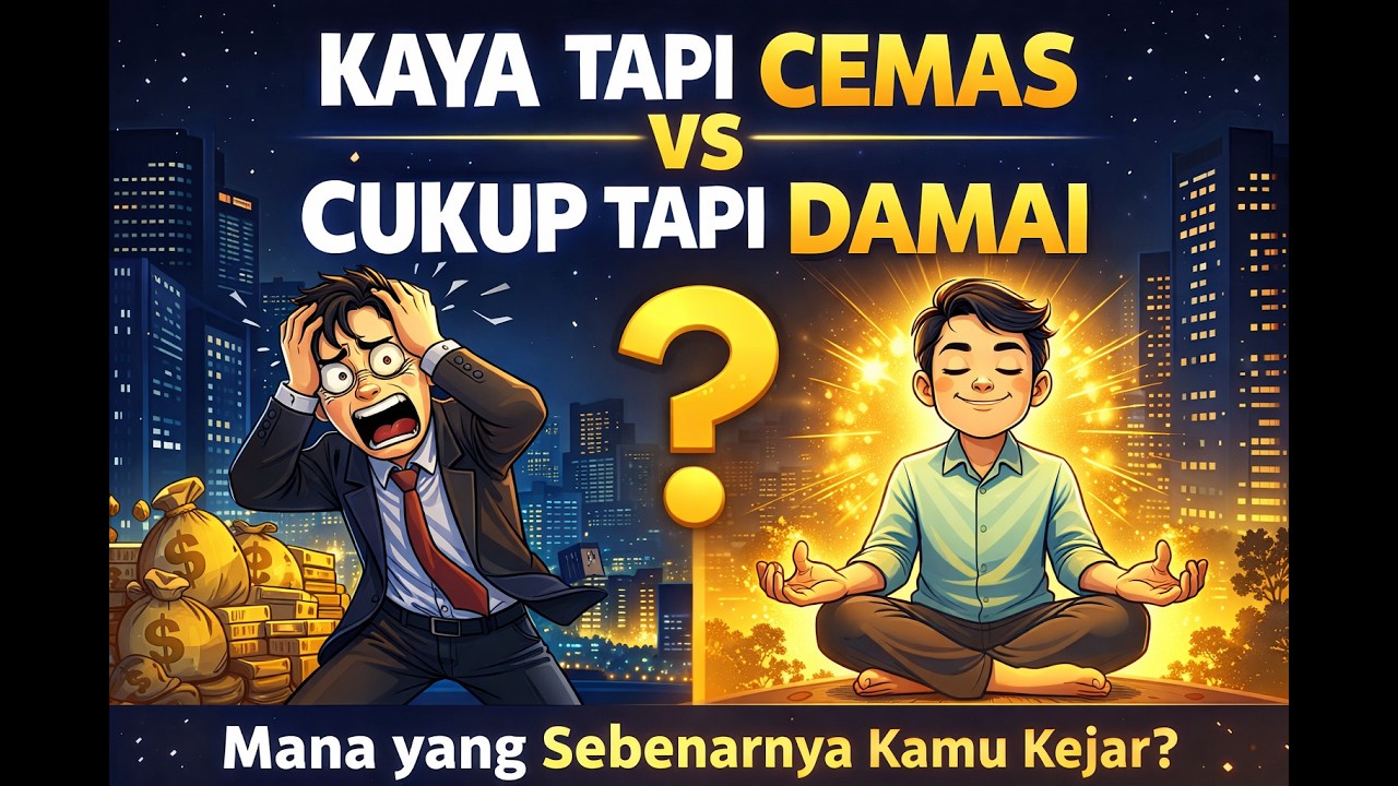 Kaya Tapi Gelisah vs Cukup Tapi Damai Mana yang Sebenarnya Kamu Kejar