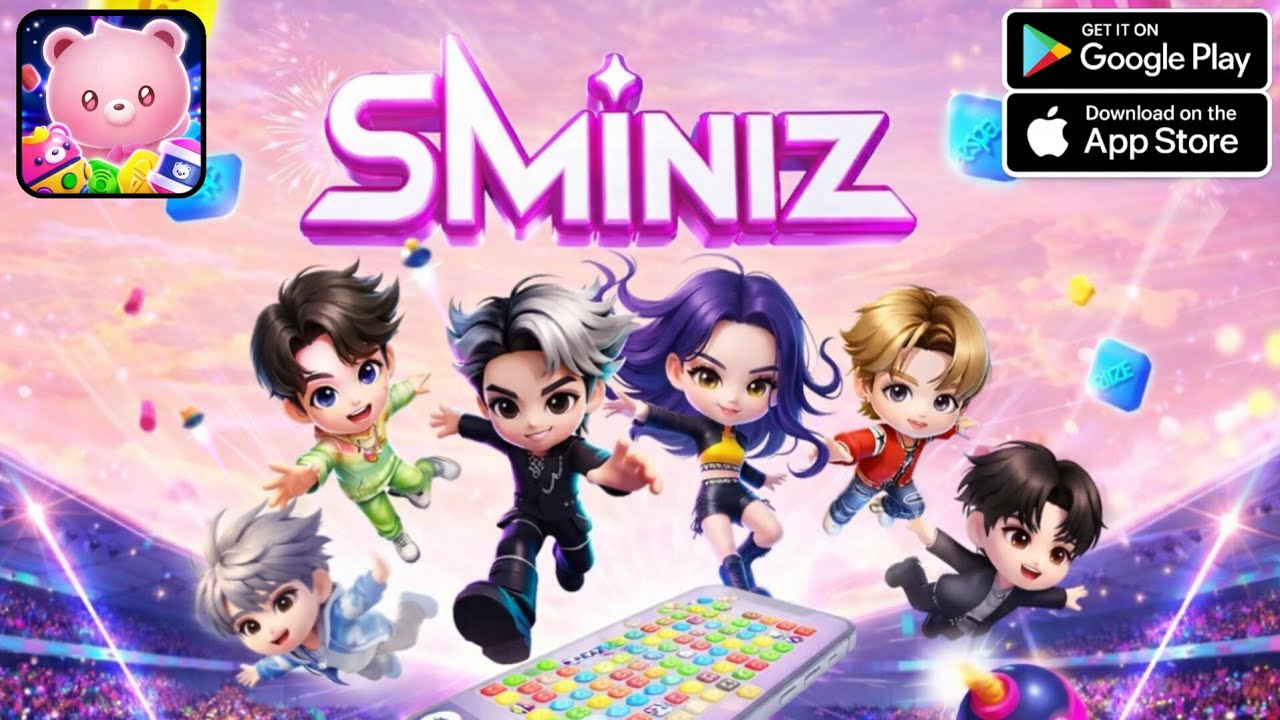 🐻 SMiniz Gameplay – Cute Puzzle Adventure with NCT & aespa! 💖🎶