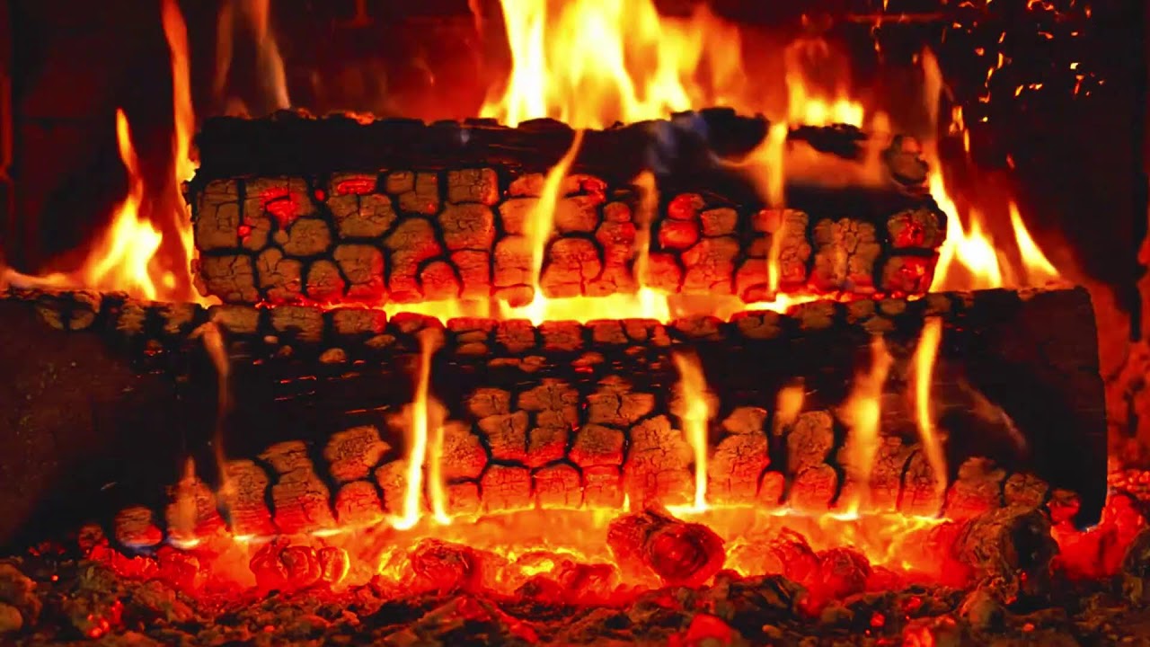 🔥Night Fireplace Ambience 🌙 Warm Fire Sounds for Calm & Relaxation