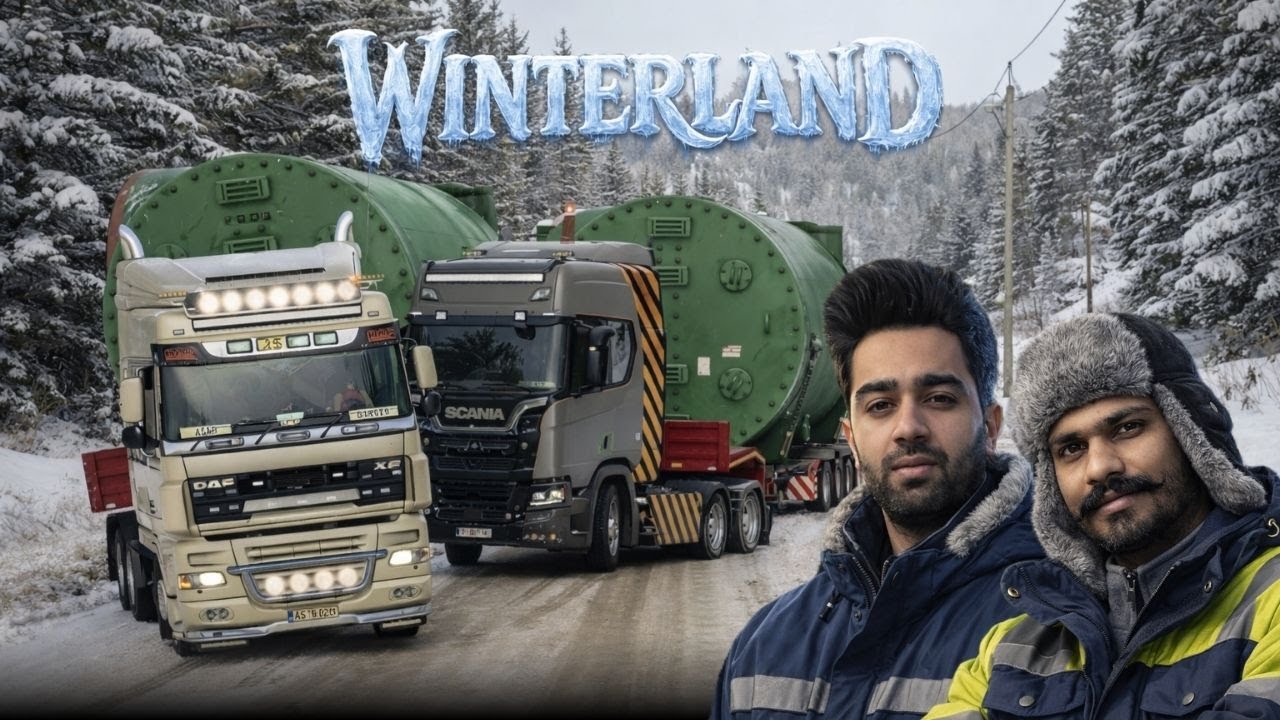 Barf Wale Roads aur Heavy Load 🚛❄️ | ETS2 Winterland