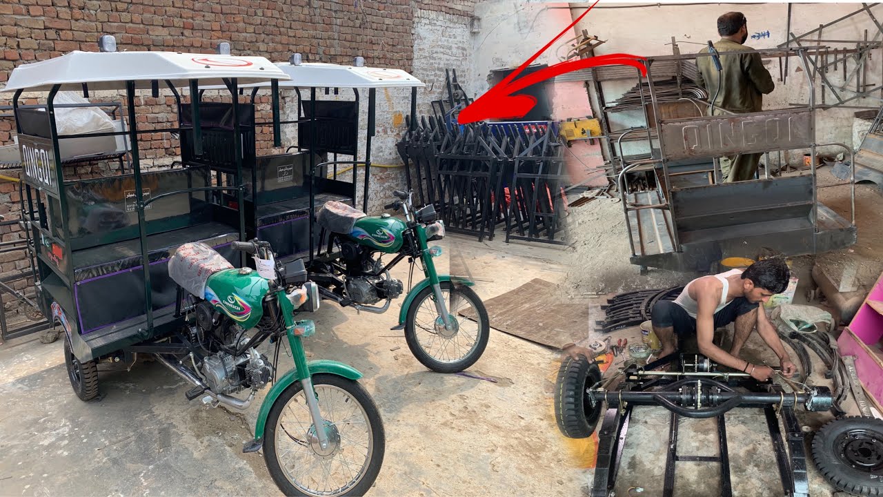 Rickshaw body Inside the fascinating production process of local 6seater amazing Pakistani engineer