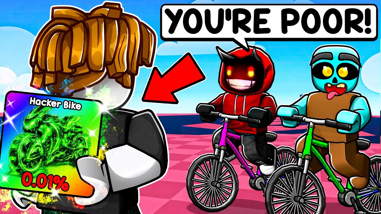 I Pretended to be a NOOB in Bike Obby, Then Used THE #1 BEST BIKE...
