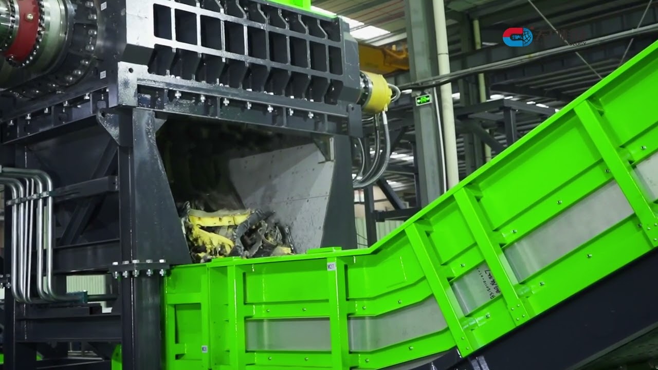 Car shredding and sorting plant