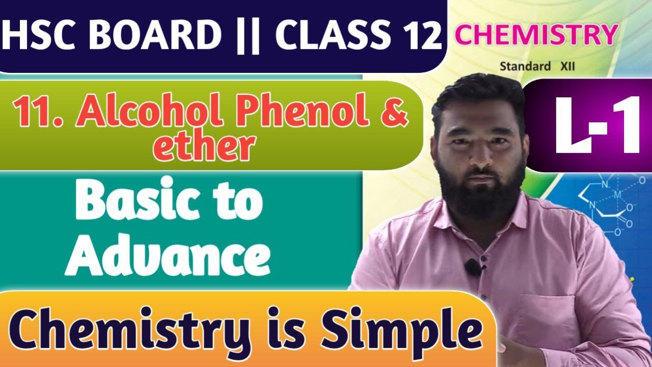 Lecture 1 Alcohol Phenol and ether class 12 HSC Board || By New Indian era #nie chemistry class 12th
