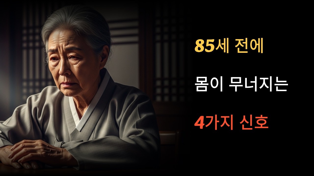 85세 전에 몸이 무너지는 이유 4가지 (의사가 말하는 건강 경고)