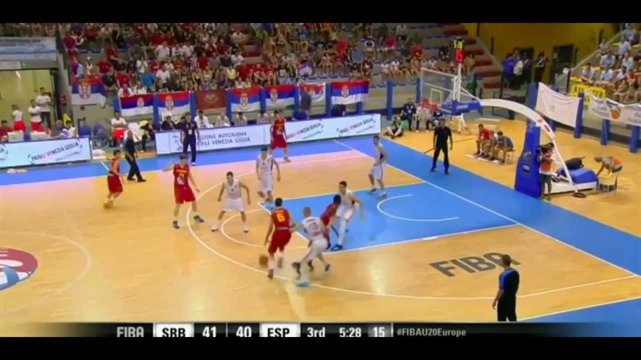 Djordje Kaplanovic (Serbia #13) 2015 U20 EC highlights - new Polish Asseco player
