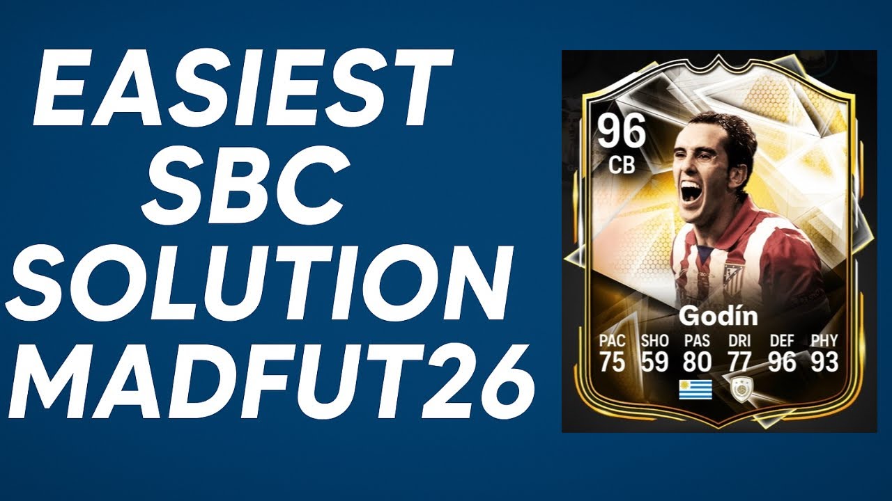 DIEGO GODIN SBC SOLUTION MADFUT ICON 96 CB | MADFUT 26 SBC SOLUTIONS