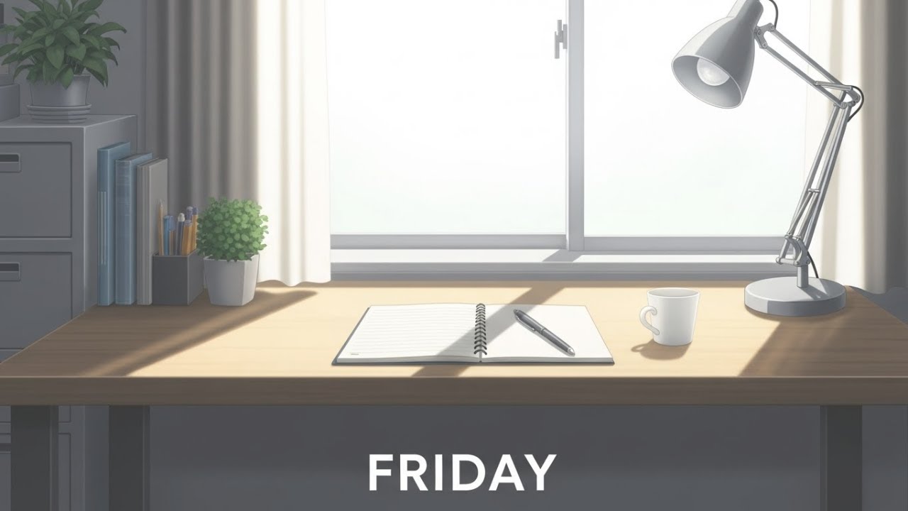 静かな金曜日の集中｜整えて終える日本感性 勉強用インストBGM