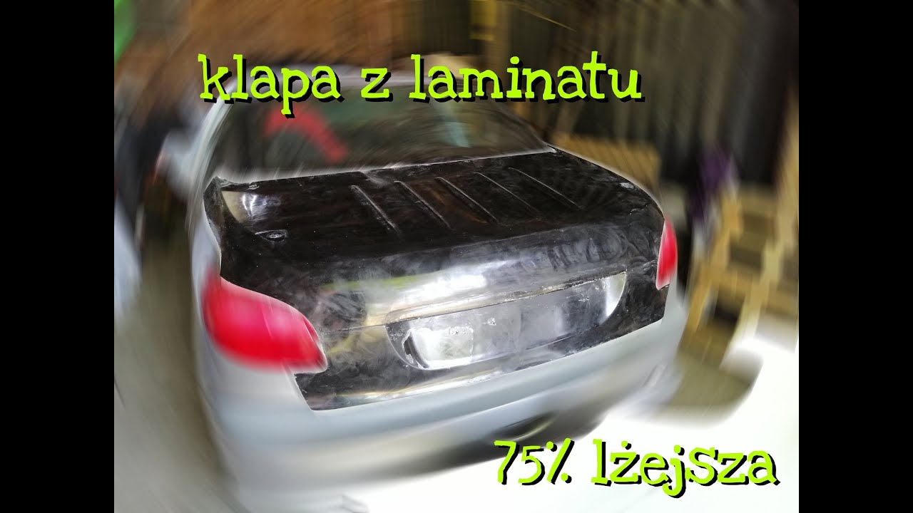 (Nie) Tanie ściganie ? - klapa z laminatu - Peugeot 206 S16 GTI CC