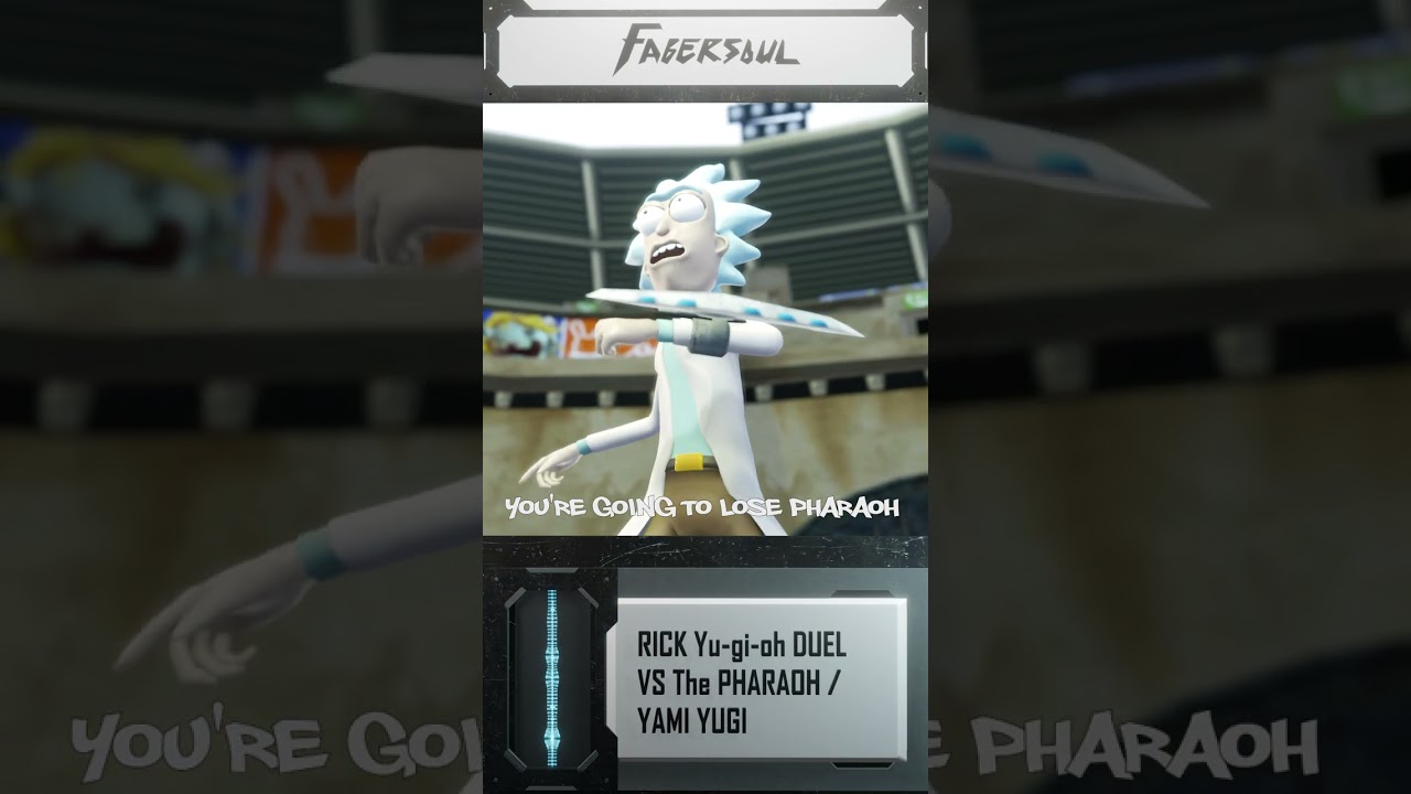 RICK Sanchez  Duel Vs YUGI (PART 1) In Rick & Morty YU-GI-OH #yugioh #rickandmorty #shorts